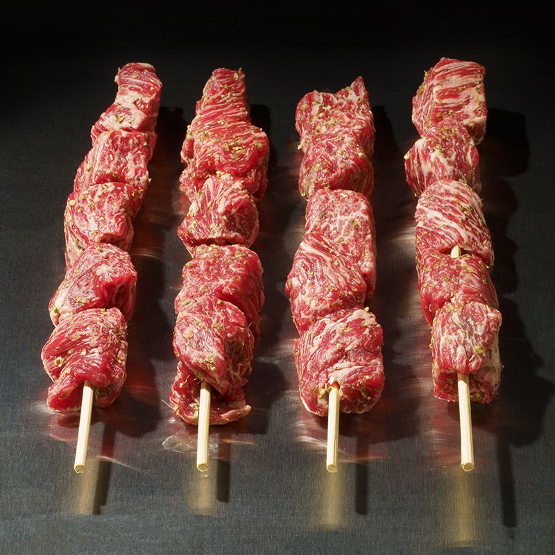 Beef Skewers with Mediterranean Seasoning (4 per Package)