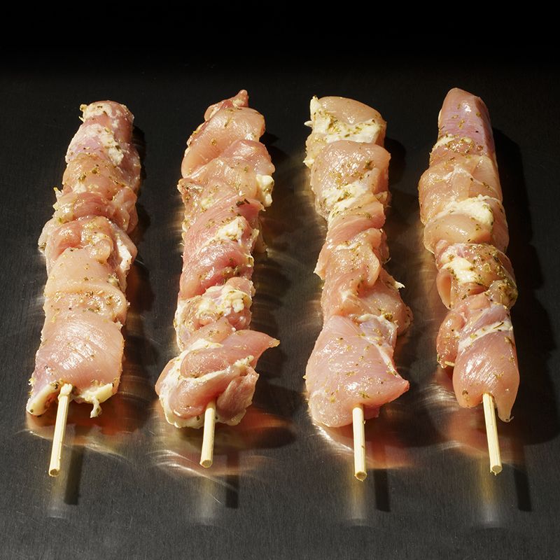 Chicken Thigh Skewers with Mediterranean Seasoning