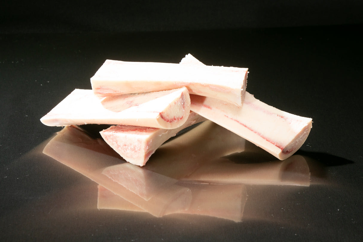 Beef, Marrow Bones, Pipe 6", Split (4 Pieces Per Package)